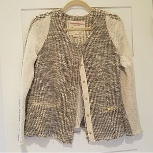Cartonnier tweed sweater from Anthropologie.